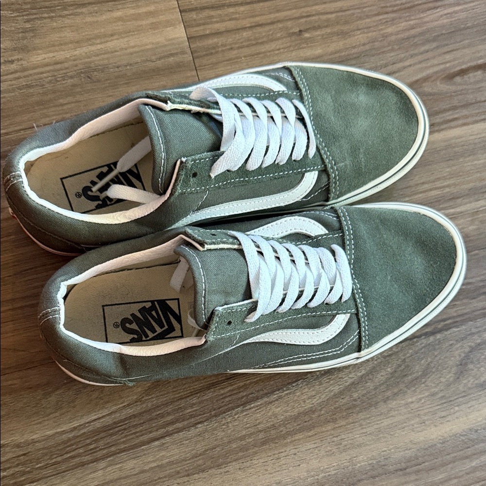 Vans Men's Olive Green Sneakers